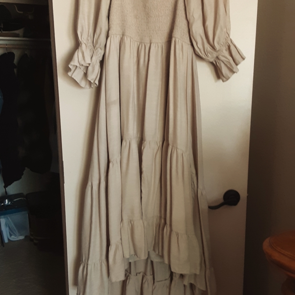 Joyfolie High Low Ruffle Maxi Dress